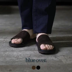 BLUE OVER Sandals^/ Fosco 2 Black Sole Sandals
