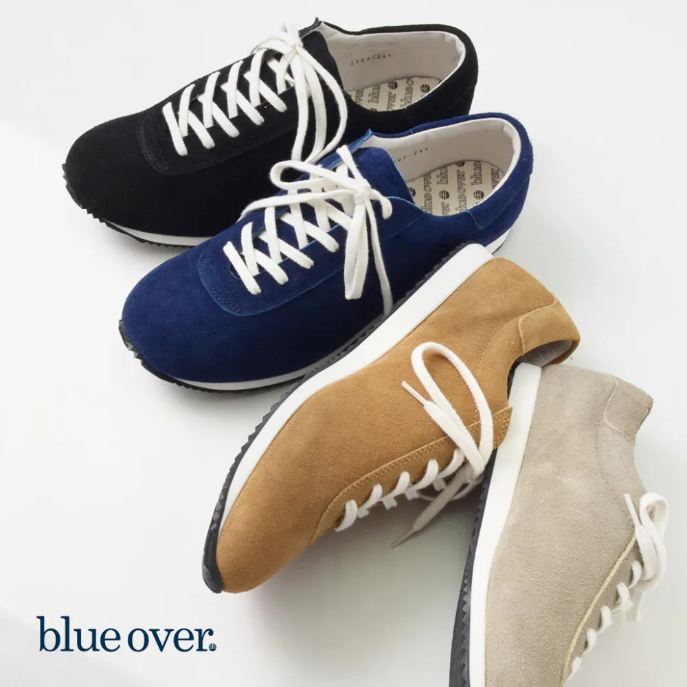 BLUE OVER Sneakers^/ Suede Sneakers MIKEY