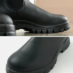 BLUNDSTONE Leather Shoes & Boots^/ LUG BOOT Side Gore Boots black