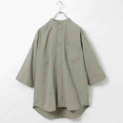 BURLAP OUTFITTER Shirts^/ 7/10 Sleeve Band Collar Shirt