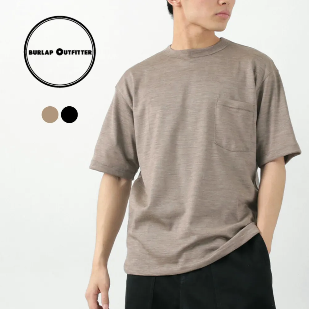 BURLAP OUTFITTER T-Shirts^/ Short Sleeve Merino Wool Pocket T-Shirt
