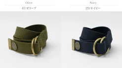 BUTTON WORKS Belts^/ Booty Double Ring Belt
