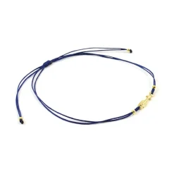 CHALISA T.. Anklets^/ Arrow Silver Notched Cord Anklet