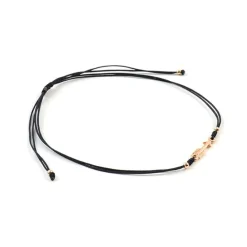 CHALISA T.. Anklets^/ Arrow Silver Notched Cord Anklet