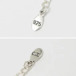 CHALISA T.. Anklets^/ onyx beads silver ball chain necklace 925 silver black