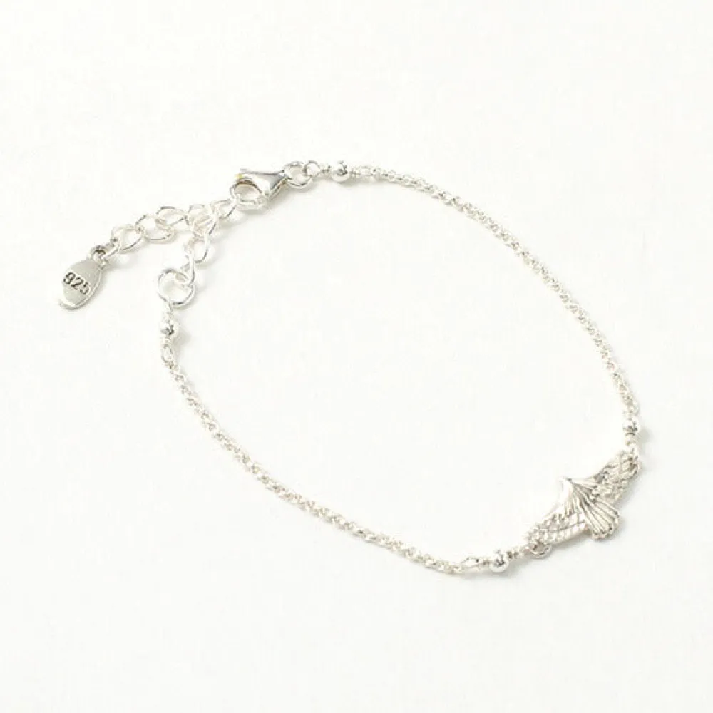 CHALISA T.. Anklets^/ Eagle chain bracelet silver