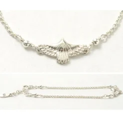 CHALISA T.. Anklets^/ Eagle chain bracelet silver