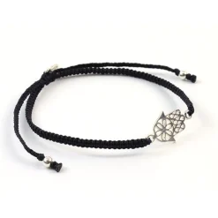 CHALISA T.. Anklets^/ Hamsa Hand Knotted Cord Bracelet
