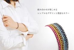 CHALISA T.. Bracelets^/ Karen Silver Beaded Notched Cord Bracelet