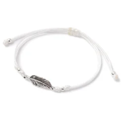CHALISA T.. Anklets^/ Mini Feather Notting Cord Anklet