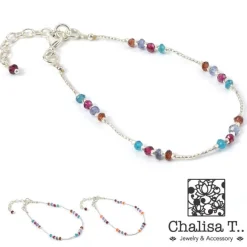 CHALISA T.. Anklets^/ Natural Stone Bracelet