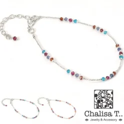 CHALISA T.. Anklets^/ Natural Stone Anklet