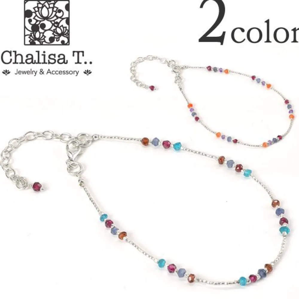 CHALISA T.. Anklets^/ Natural Stone Anklet