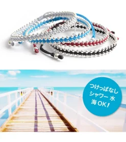 CHALISA T.. Anklets^/ Silver Ball Beads Duo Bracelet