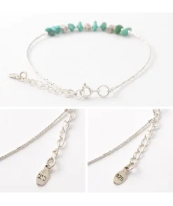 CHALISA T.. Anklets^/ Turquoise Tiny Beads Anklet blue