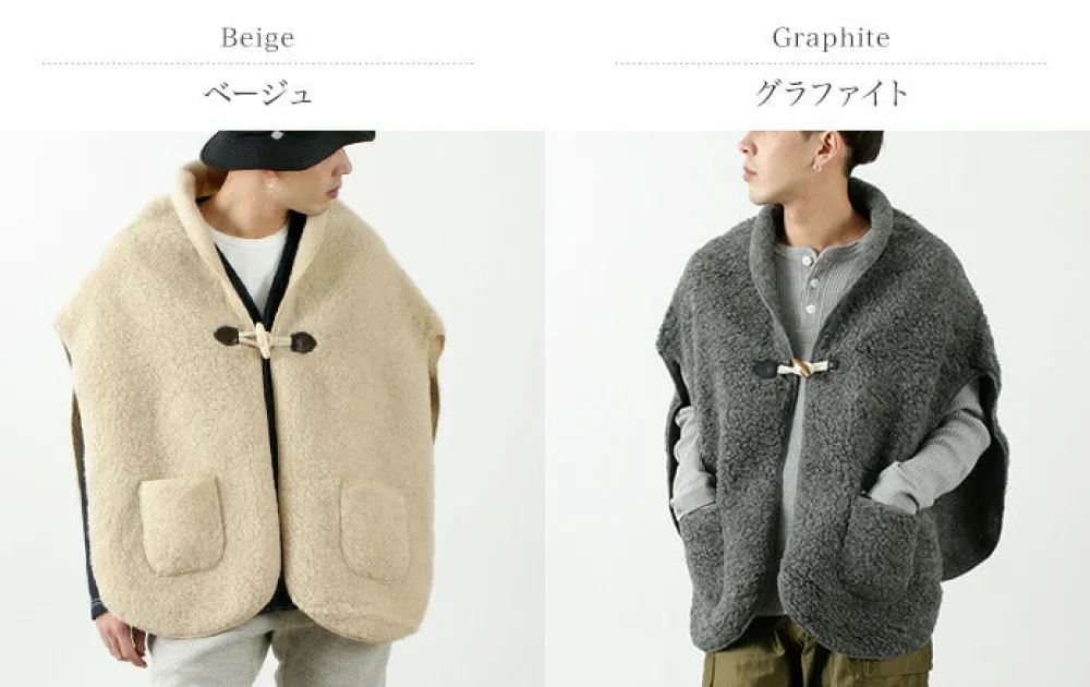 COLDBREAKER Jackets^/ Boa Wool Poncho