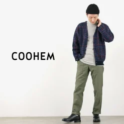 COOHEM Cardigans^/ Check Tweed Cardigan navy