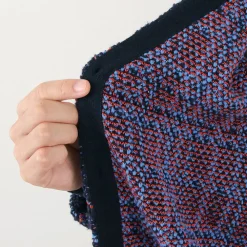 COOHEM Cardigans^/ Check Tweed Cardigan navy