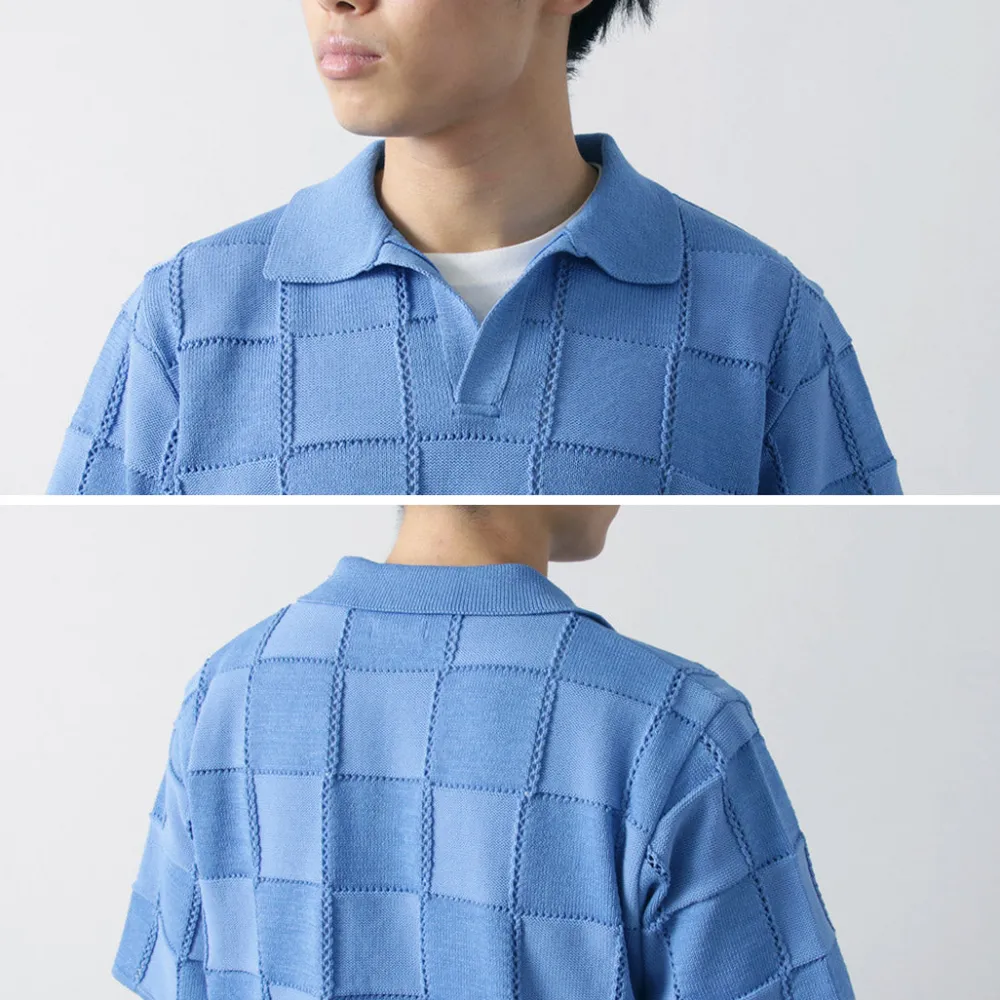 COOHEM Knits^/ Links Check Knit Pullover