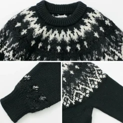 COOHEM Knits^/ Nordic Knit Pullover black