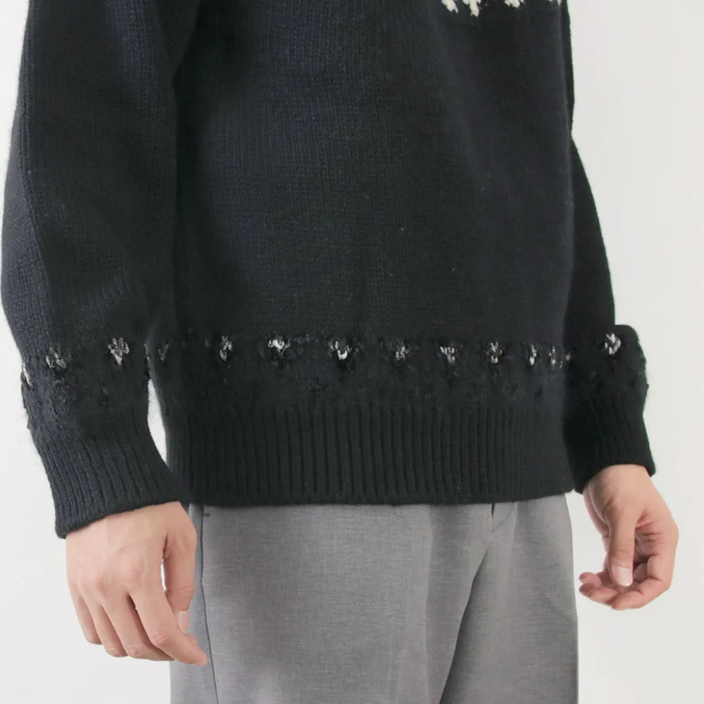 COOHEM Knits^/ Nordic Knit Pullover black