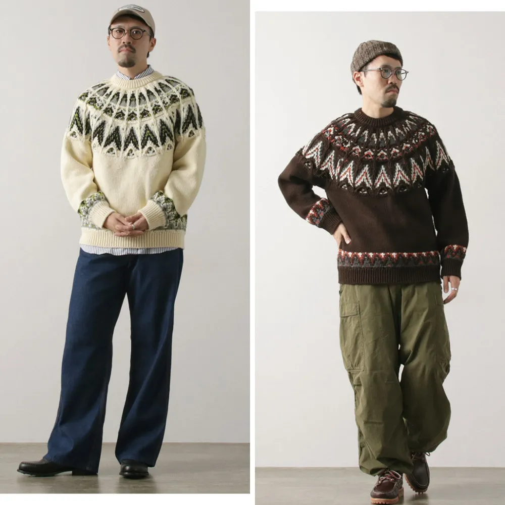 COOHEM Knits^/ Nordic Knit Pullover