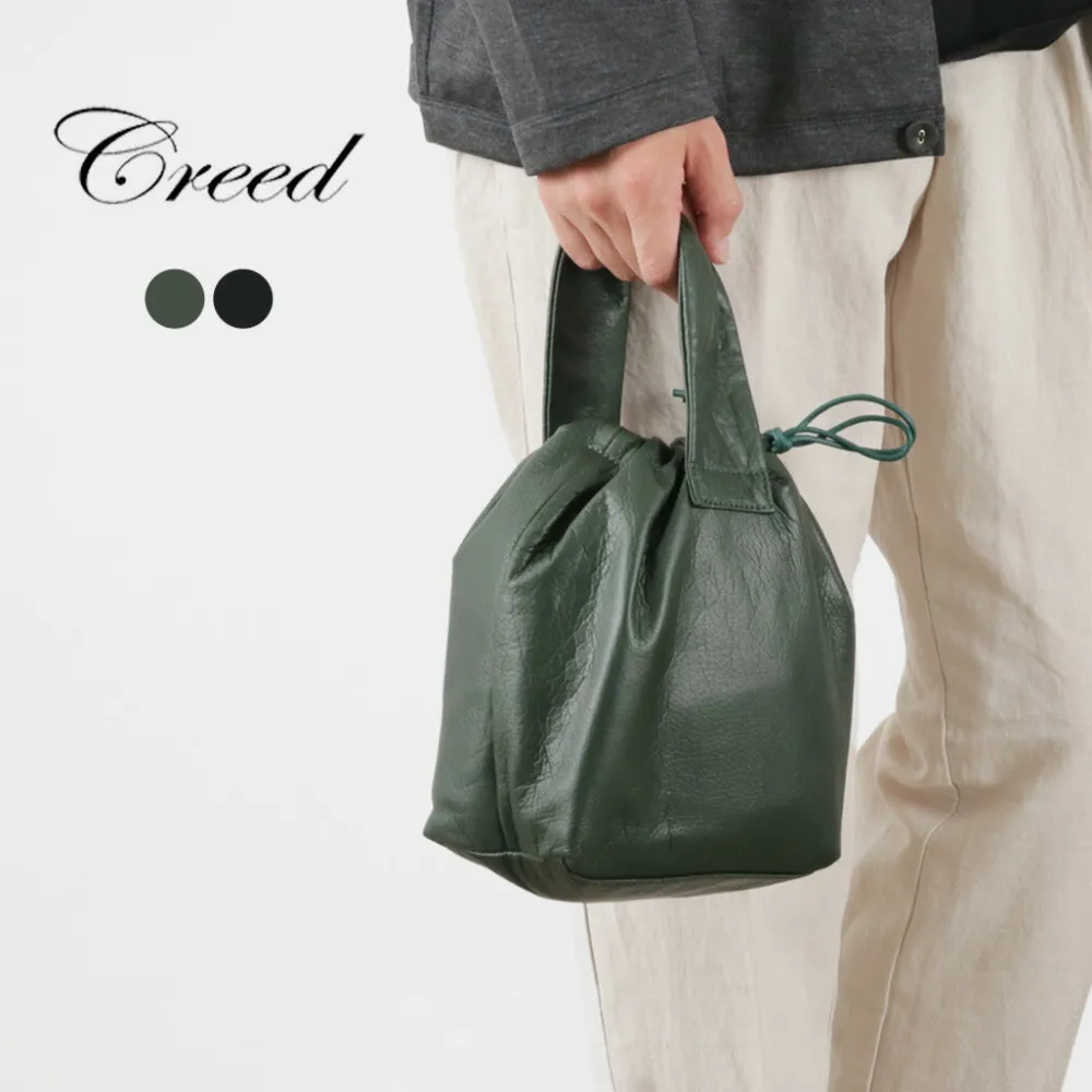 CREED Tote Bags^/ Drawstring Tote Cowhide Leather