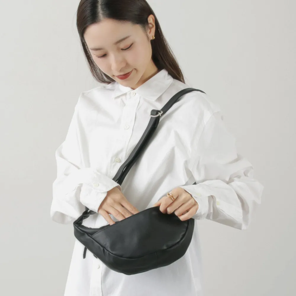 CREED Shoulder Bags^/ Leather Shoulder Bag black