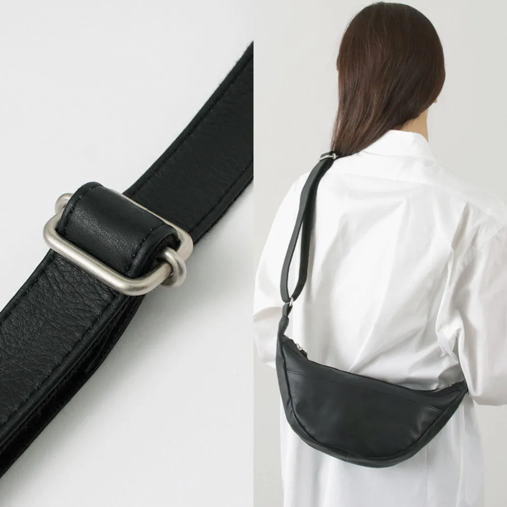 CREED Shoulder Bags^/ Leather Shoulder Bag black