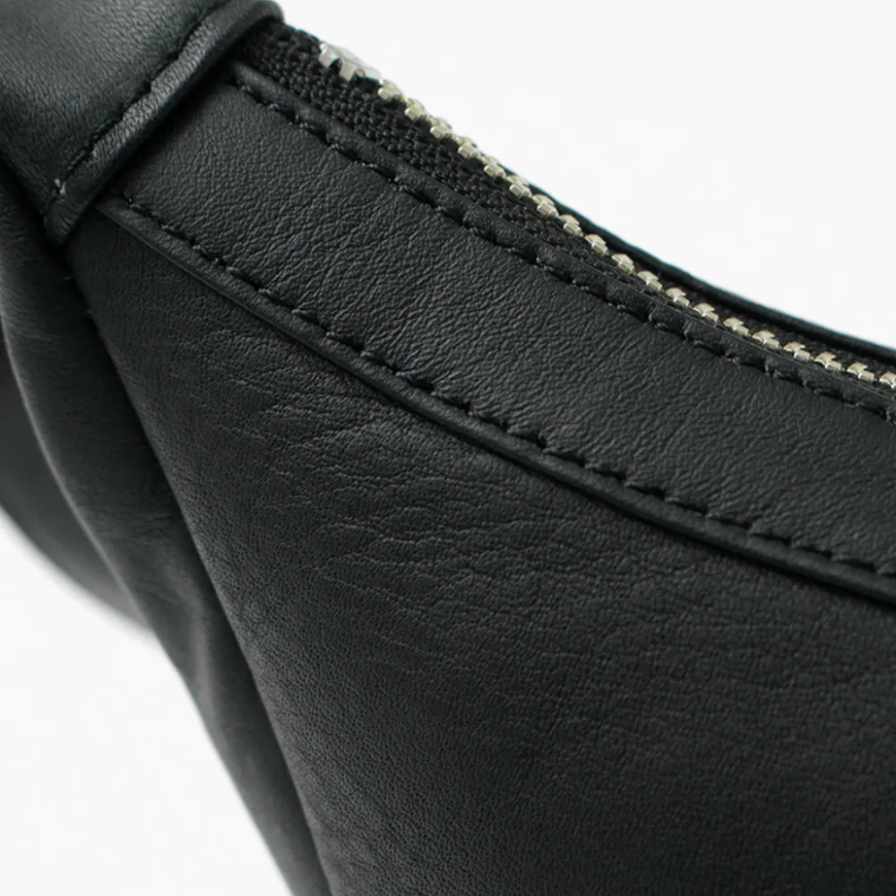 CREED Shoulder Bags^/ Leather Shoulder Bag black