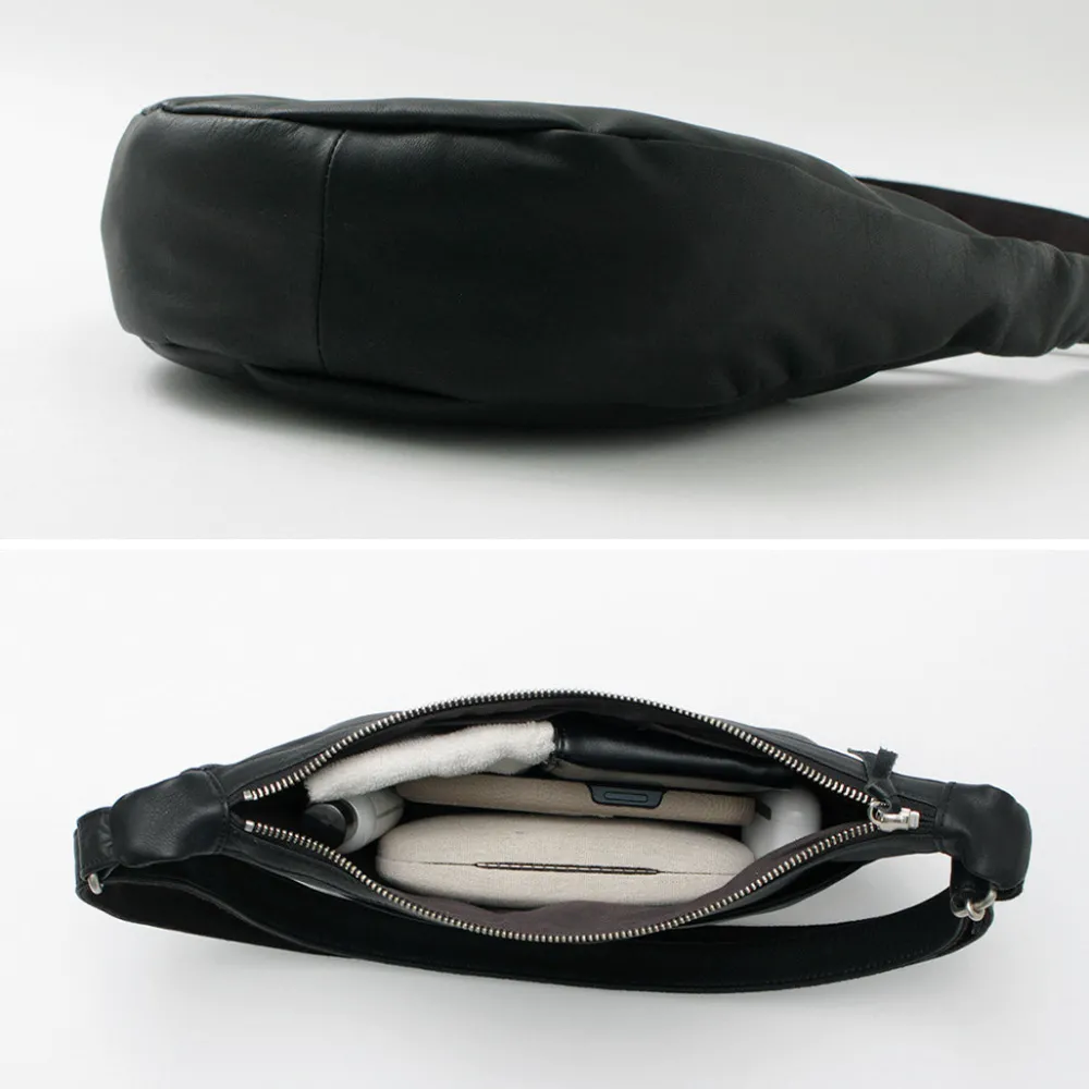 CREED Shoulder Bags^/ Leather Shoulder Bag black