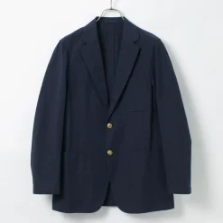 D.C.WHITE Jackets^/ Cotton Linen Summer Blazer navy