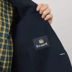 D.C.WHITE Jackets^/ Cotton Linen Summer Blazer navy