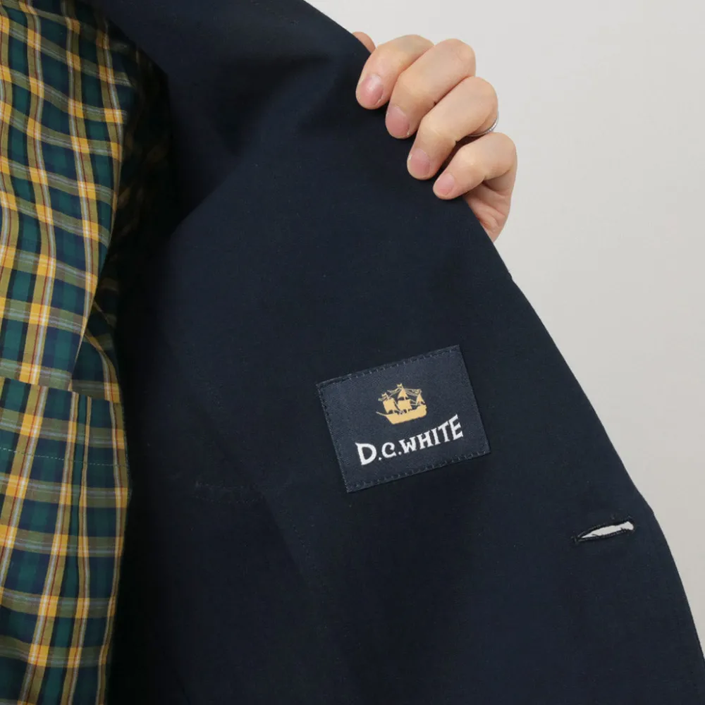 D.C.WHITE Jackets^/ Cotton Linen Summer Blazer navy