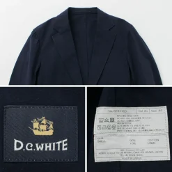 D.C.WHITE Jackets^/ Cotton Linen Summer Blazer navy