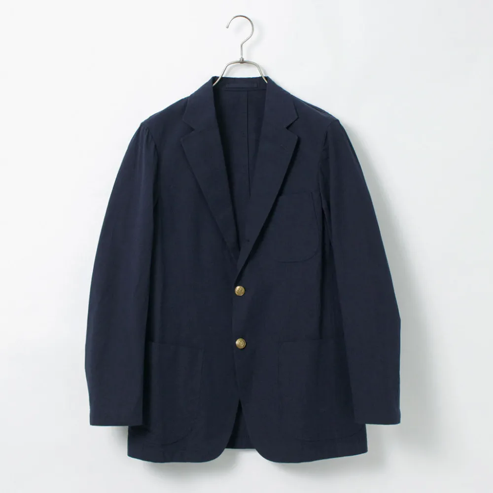 D.C.WHITE Jackets^/ Cotton Linen Summer Blazer navy