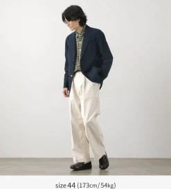 D.C.WHITE Jackets^/ Cotton Linen Summer Blazer navy