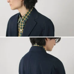 D.C.WHITE Jackets^/ Cotton Linen Summer Blazer navy