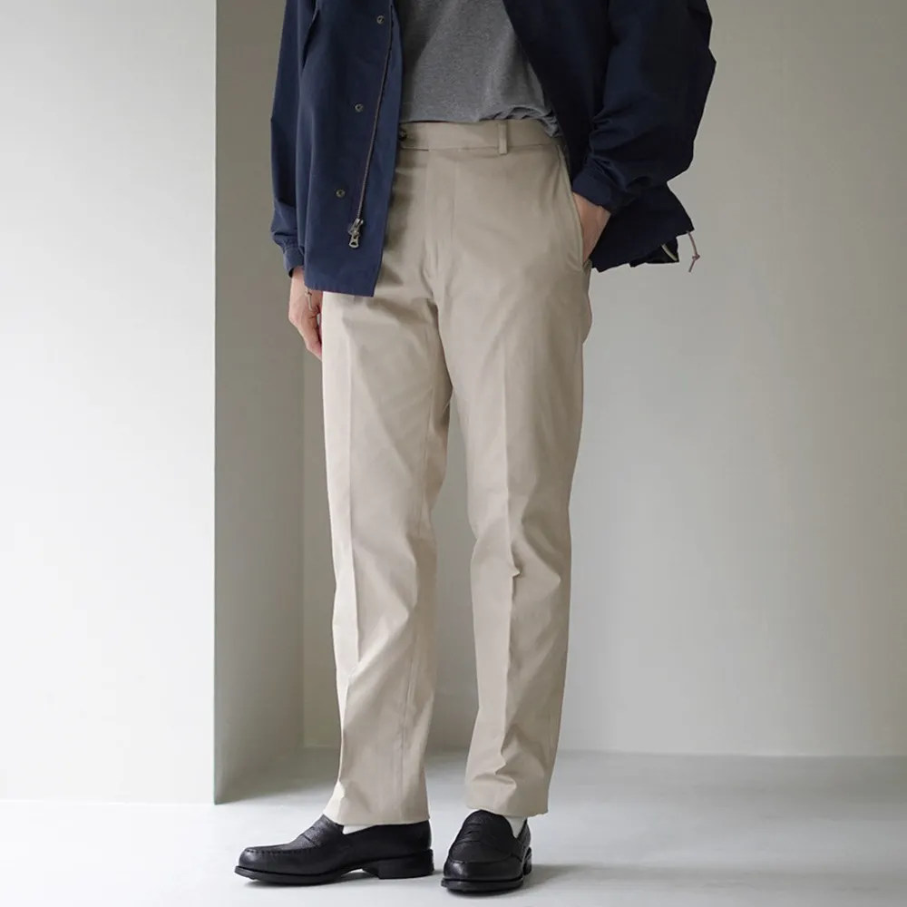 D.C.WHITE Work Pants & Chinos^/ High-density Chino Stretch Slim Tapered Pants