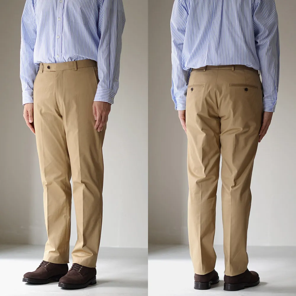 D.C.WHITE Work Pants & Chinos^/ High-density Chino Stretch Slim Tapered Pants