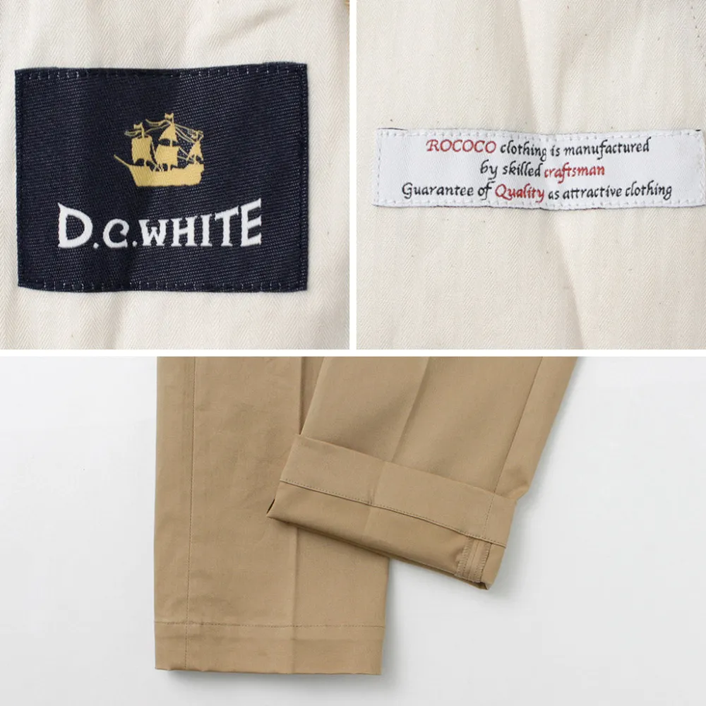 D.C.WHITE Work Pants & Chinos^/ High-density Chino Stretch Slim Tapered Pants