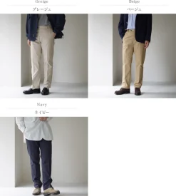D.C.WHITE Work Pants & Chinos^/ High-density Chino Stretch Slim Tapered Pants