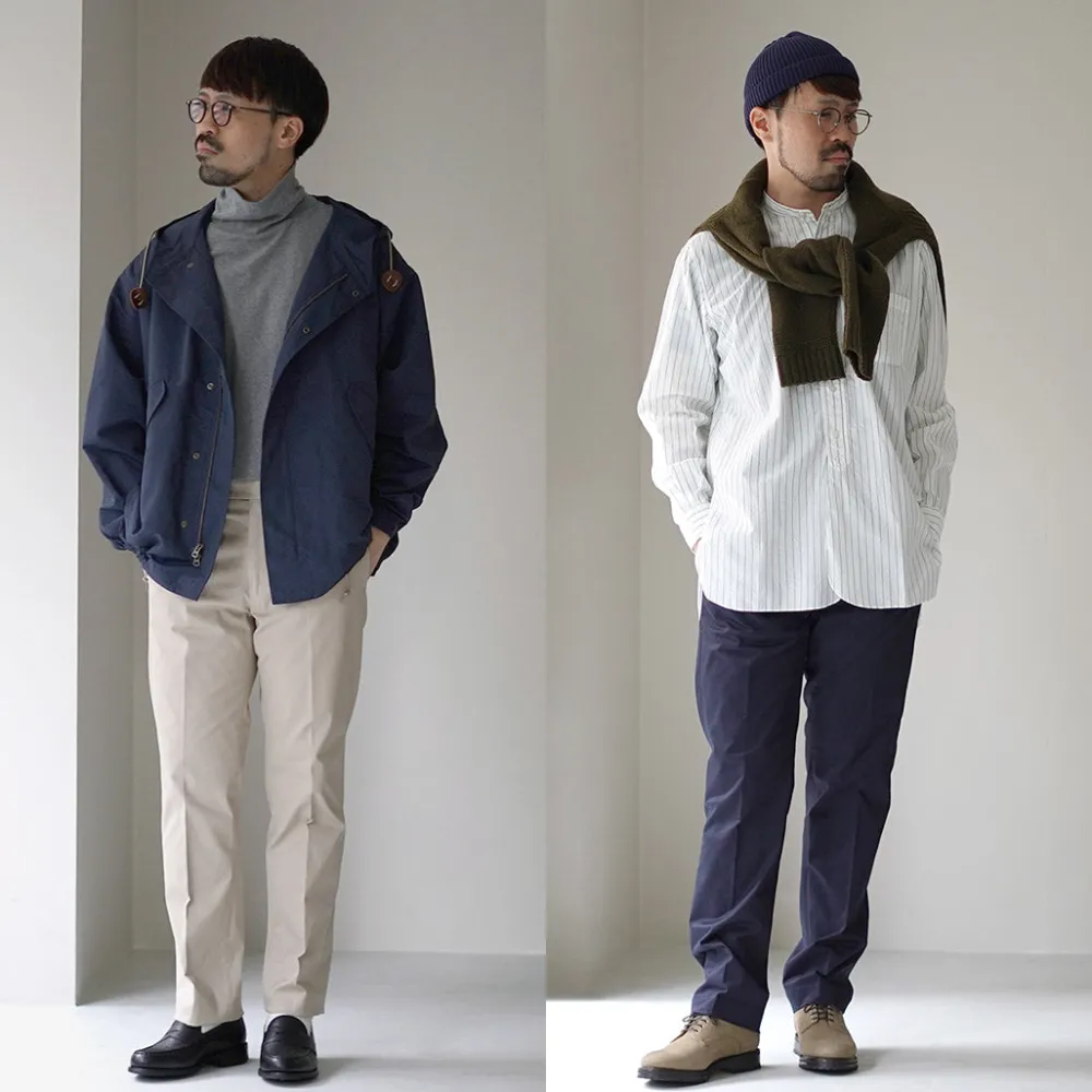D.C.WHITE Work Pants & Chinos^/ High-density Chino Stretch Slim Tapered Pants