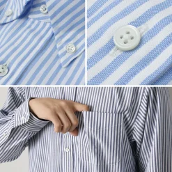 D.C.WHITE Shirts^/ Ivy Stripe Button Down Shirt