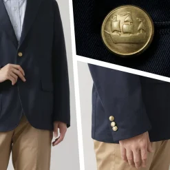 D.C.WHITE Jackets^/ West Point Blazer 2 navy