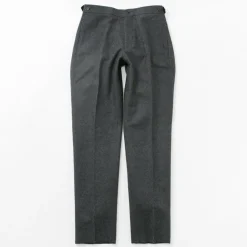 D.C.WHITE Trousers^/ Wool Melton Tapered Trousers gray