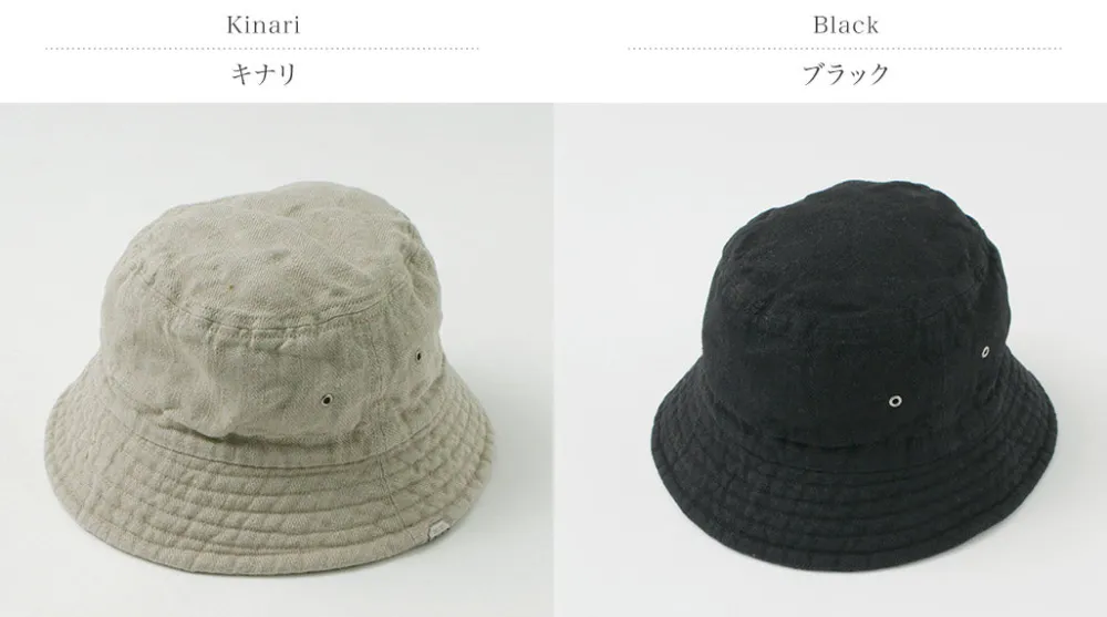 DECHO Hats^/ Linen Bucket Hat