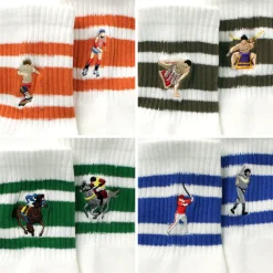 DECKA QUALITY SOCKS Socks^/ Embroidered Skater Socks
