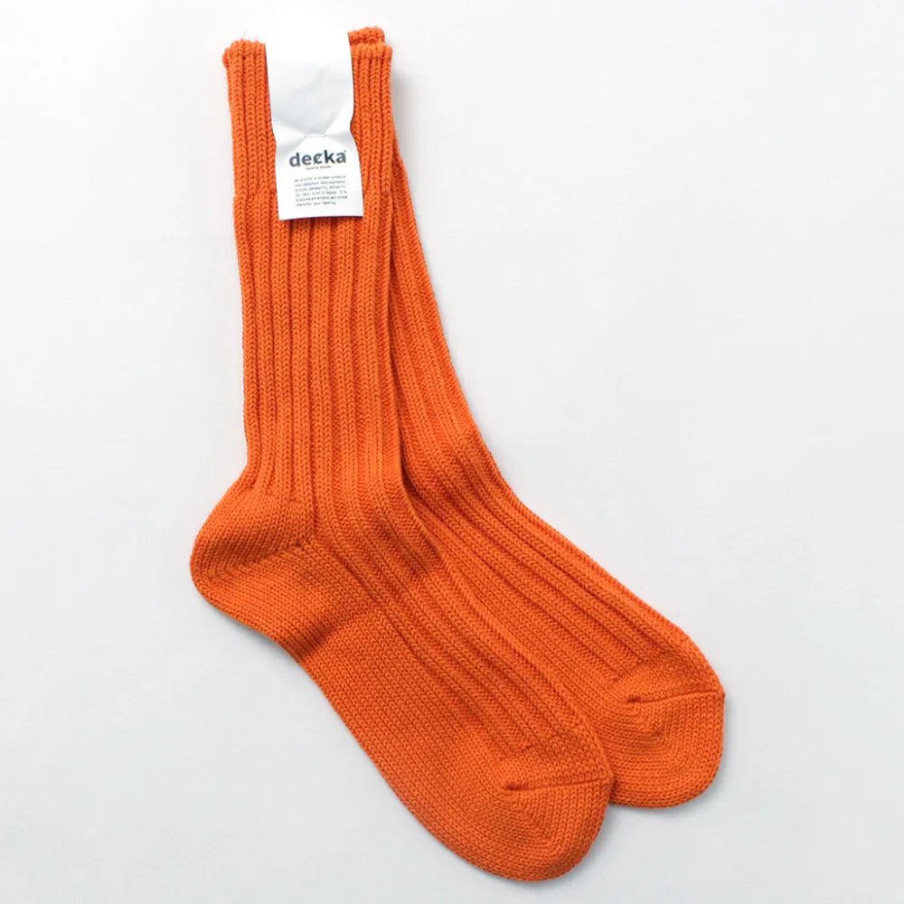 DECKA QUALITY SOCKS Socks^/ Heavyweight Plain Crew Socks