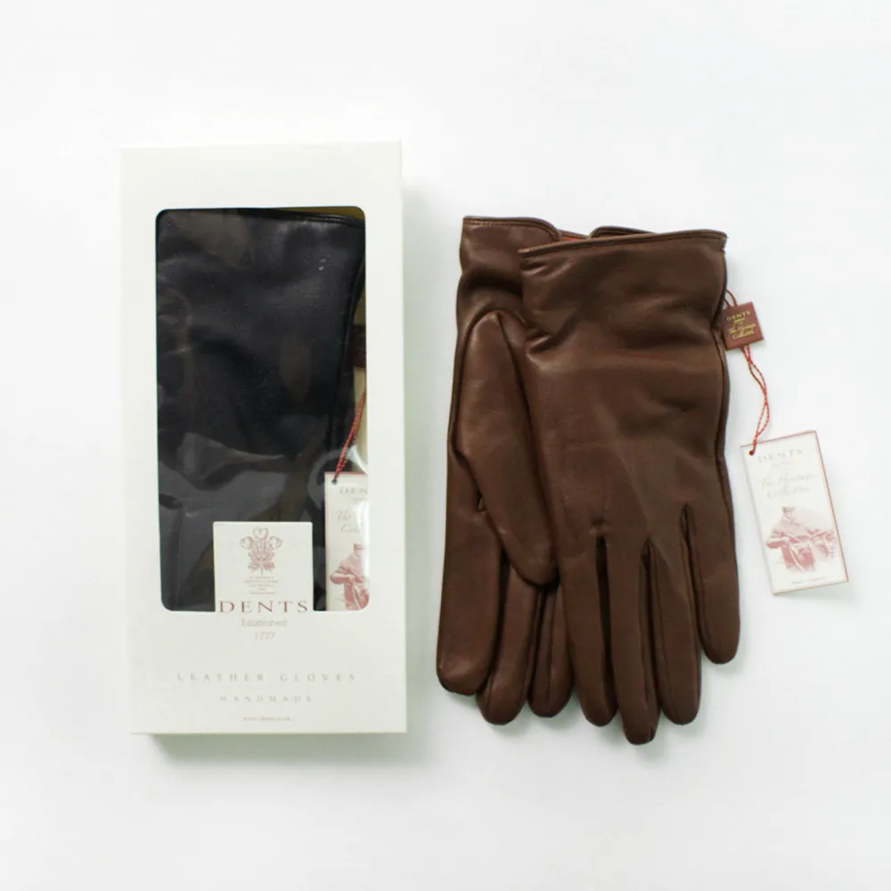 DENTS Gloves^/ Bisley / Cashmere-lined leather gloves